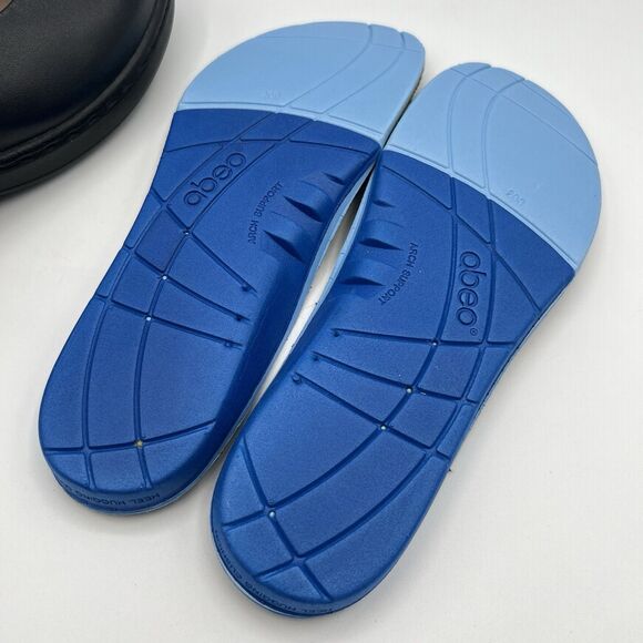 ABEO Gale Mary Jane Shoe Black Leather Orthotic Slip Resistant Sz 7.5 NWOB - Picture 13 of 14